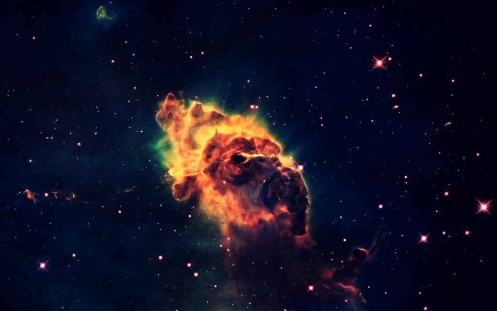 Nébuleuse colorée où se forment de nouvelles étoiles