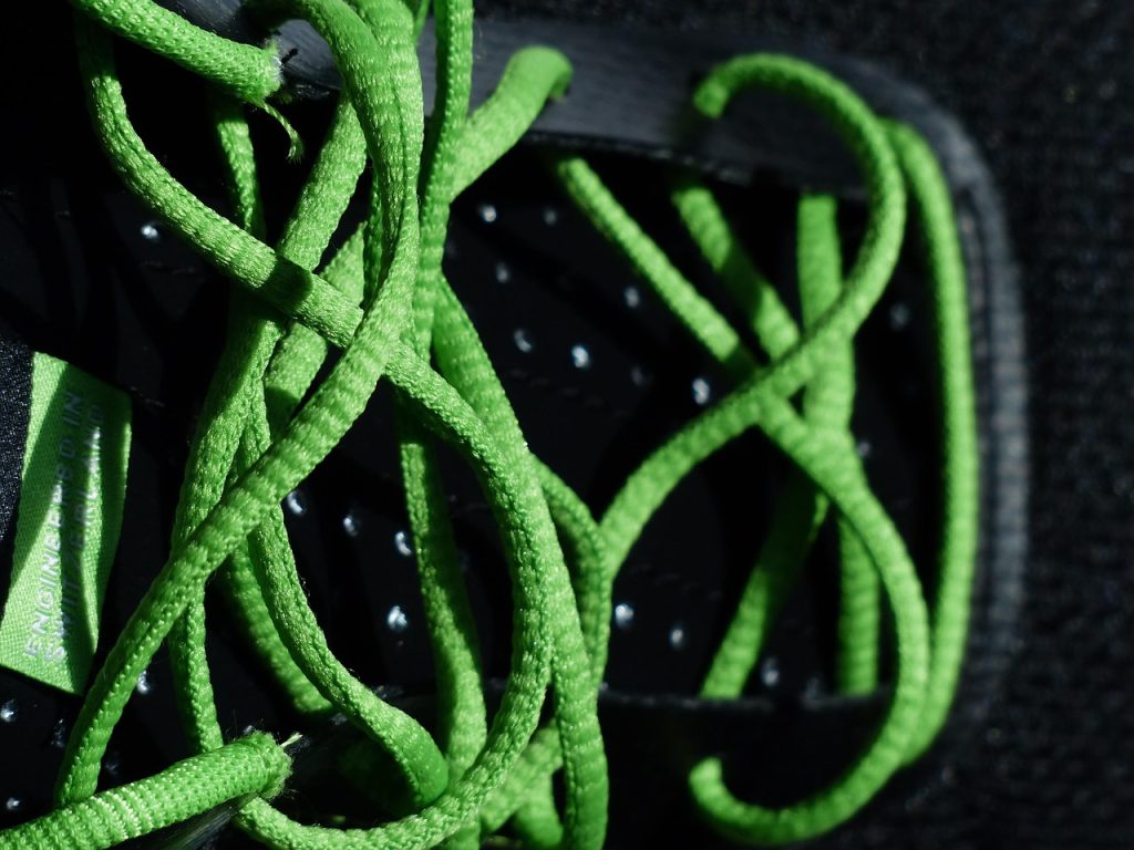 Chaussure de sport, textile technique
